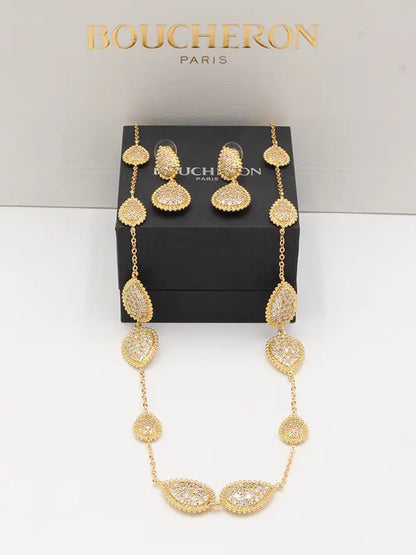 طقم بوشرون طويل 2 قطع 687 اطقم bucheron ذهبي