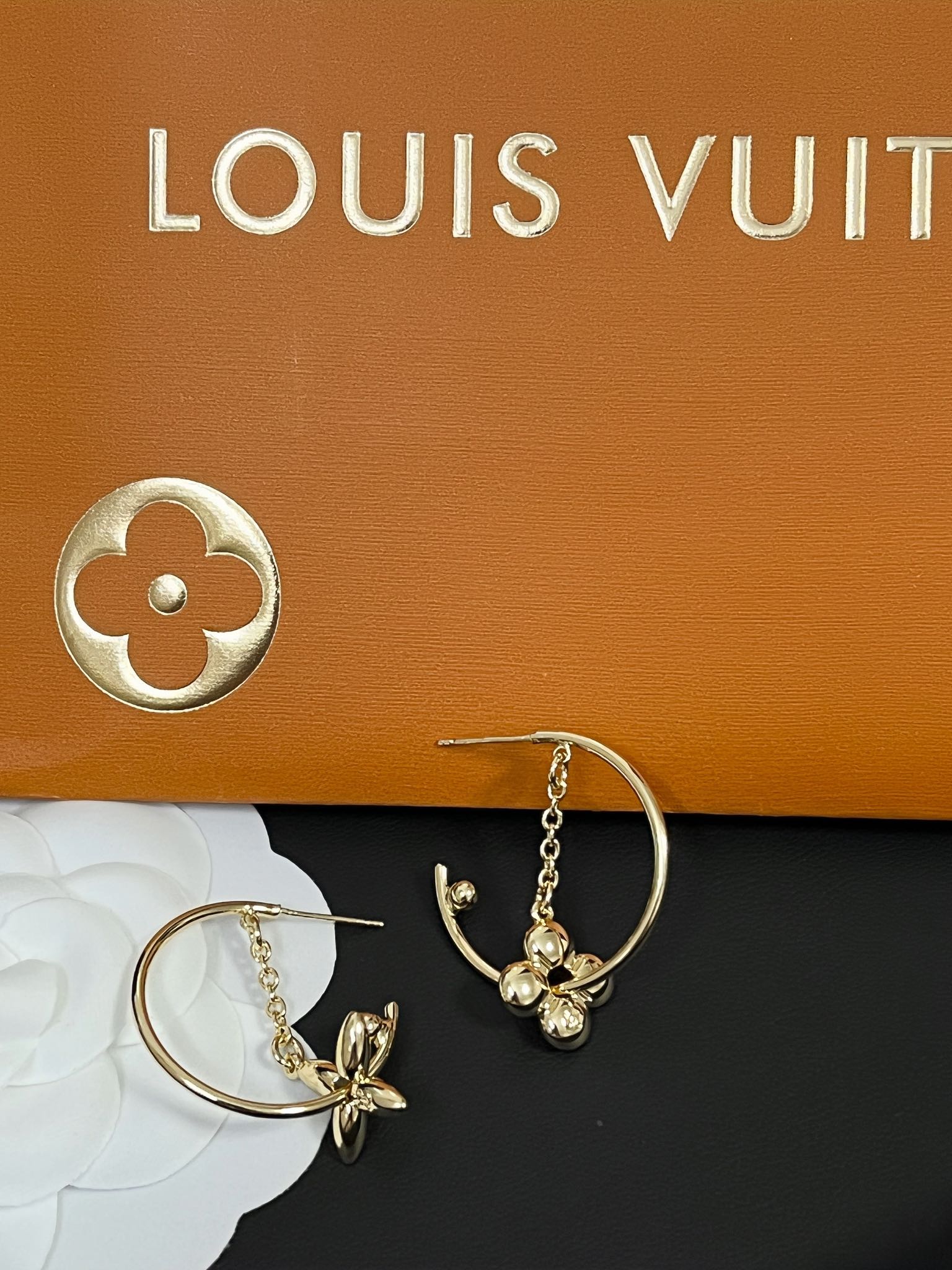 حلق لويس فيتون لوقو دائري حلق louis vuitton  