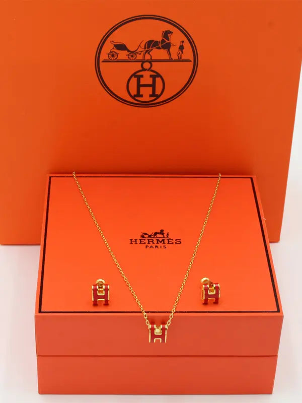 طقم هيرمز ملون ناعم ماستر لوقو