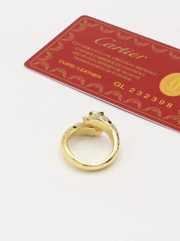 خاتم كارتير تايقر نيو بلاك ماستر زركون خواتم CARTIER