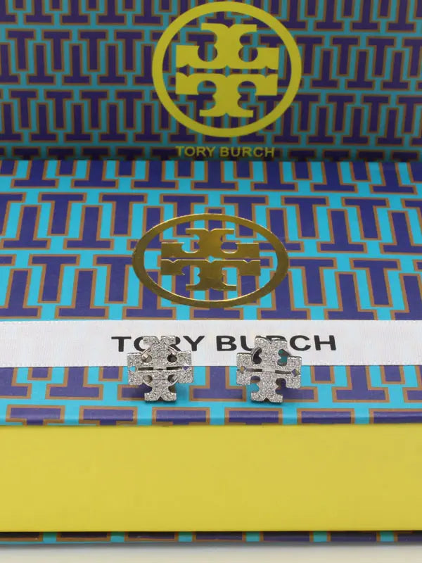 حلق توري بورش سمبل لوقو ماستر زركون حلق tory burch