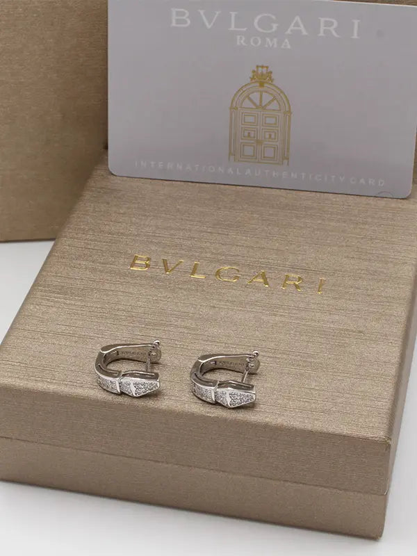 حلق بولغاري كبس زركون لوقو حلق bvlgari