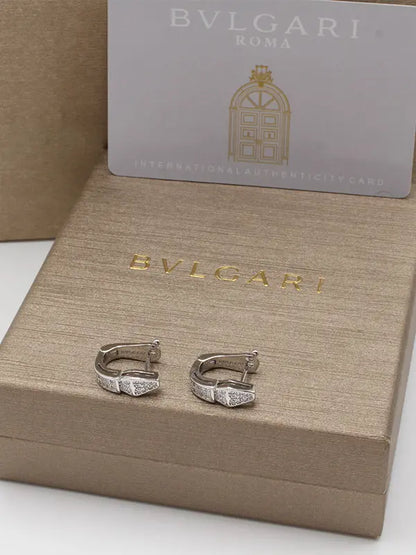 حلق بولغاري كبس زركون لوقو حلق bvlgari