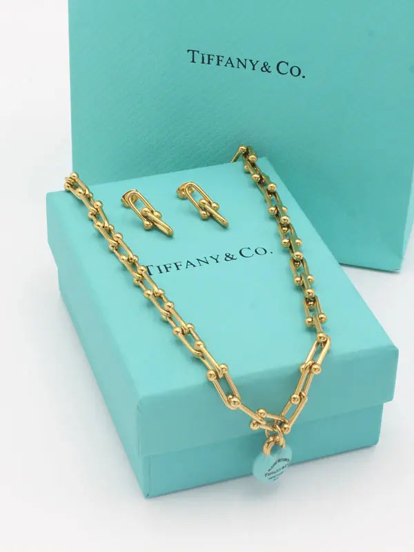 طقم تيفاني بلو هارت بيق شاين اطقم tiffany