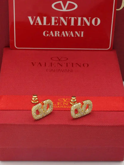 حلق فالنتينو وسط كرستال حلق VALENTINO
