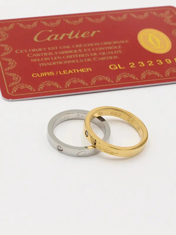 خاتم كارتير النحيف لوقو slim خواتم CARTIER