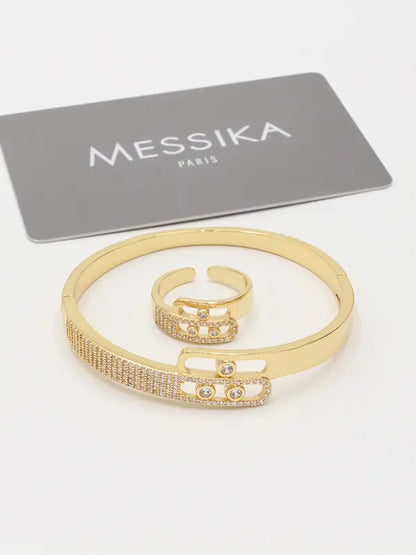 اساور وخاتم ميسيكا زركون 787 اسواره messika ذهبي