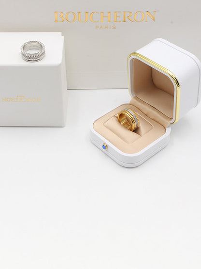 خاتم بوشرون سيراميك قولد اند سلفر خواتم bucheron