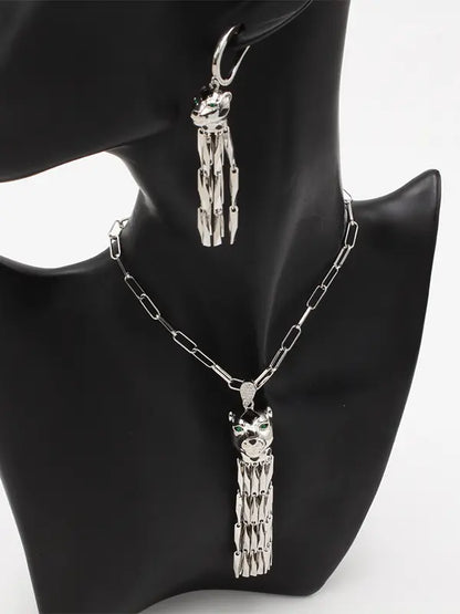 طقم كارتير الجديد فيس تايقر جنزير اطقم CARTIER فضي