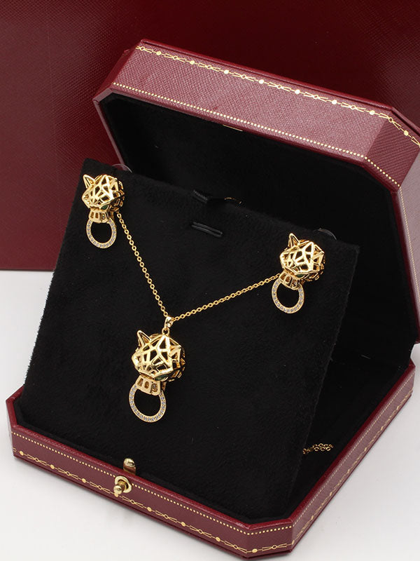 طقم كارتير راوند تايقر 2 قطع اطقم bvlgari ذهبي
