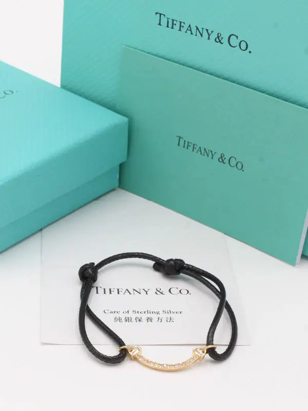 اسوارة تيفاني خيط نيو لوك زركون اسواره tiffany ذهبي