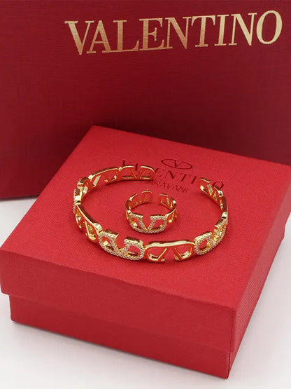 اساور وخاتم فالنتينو زركون 790 اسواره VALENTINO