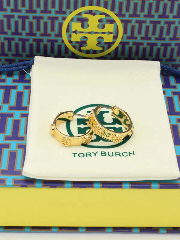 حلق توري بورش سيركل قولد لوقو حلق tory burch