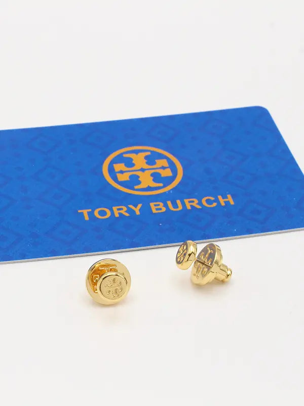 حلق توري بورش ميتال صغير لوقو حلق tory burch