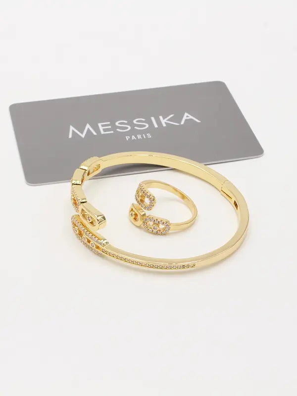 اسواره وخاتم ميسيكا زركون 784 اسواره messika