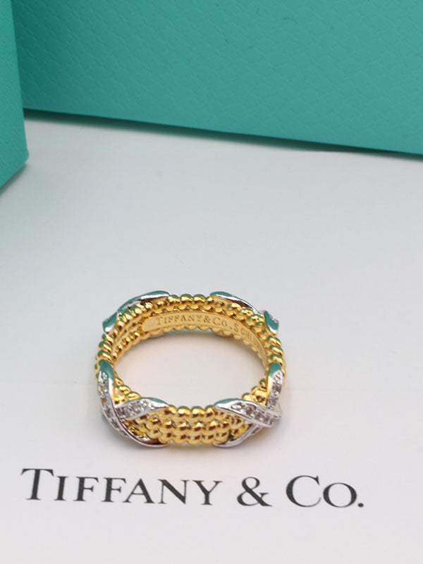 خاتم تيفاني مكس زركون لوقو خواتم tiffany