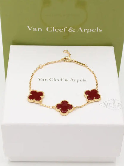 اسواره فان كليف ورود 729 اسواره van cleef عنابي ذهبي