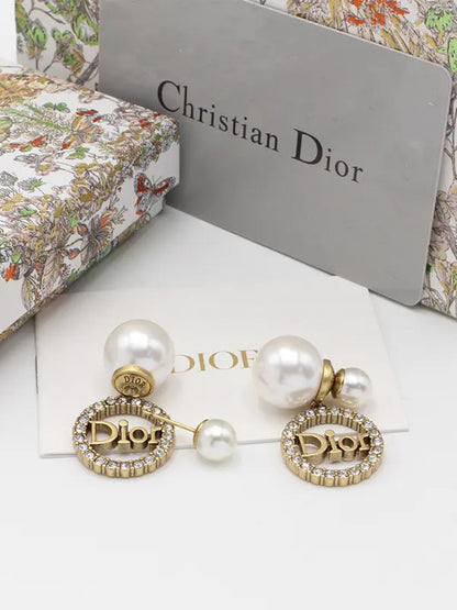 حلق ديور انتيك برونز حلق dior