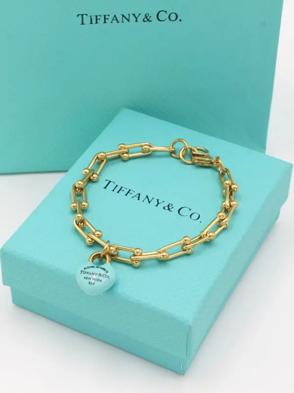 اسوارة تيفاني ميتال بلو هارت اسواره tiffany