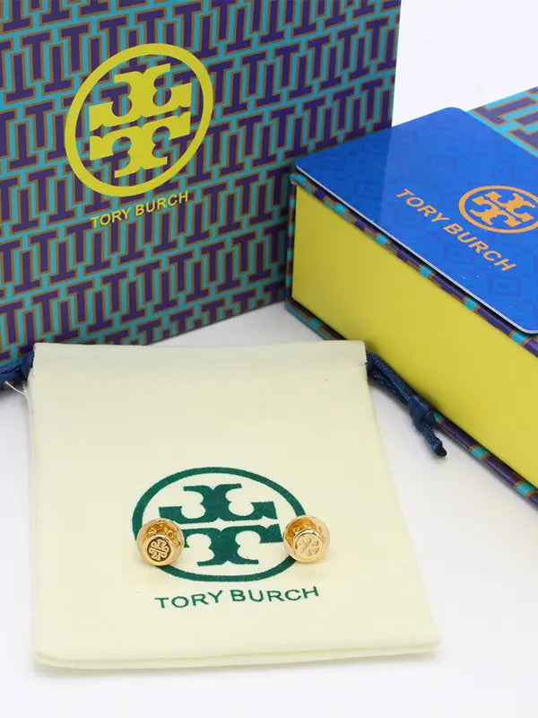 حلق توري بورش ميتال صغير لوقو حلق tory burch