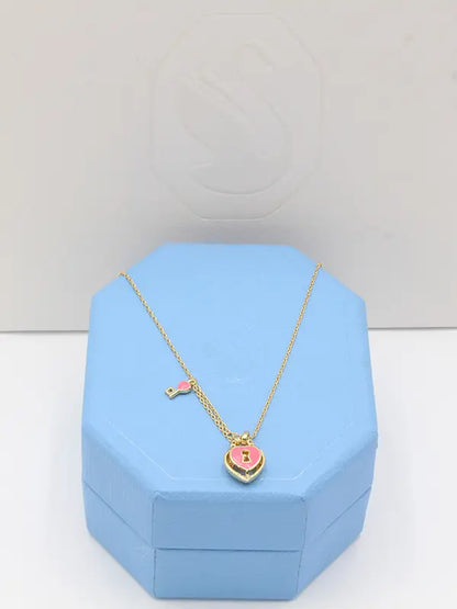 سلسال سواروفسكي قلب ايديليا ماستر سلسال Swarovski
