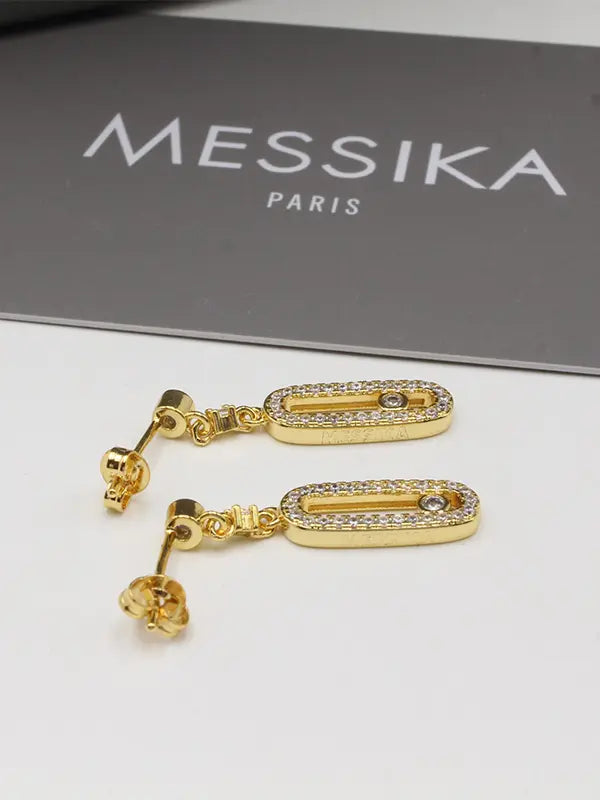 حلق ميسيكا ماستر زركون لوقو messika