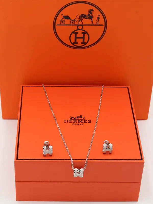 طقم هيرمز ملون ناعم ماستر لوقو