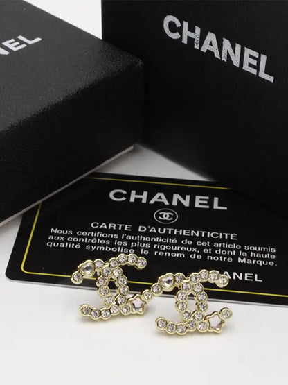 حلق شانيل 572 حلق chanel ذهبي