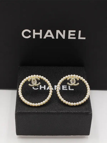 حلق شانيل 579 حلق chanel ذهبي