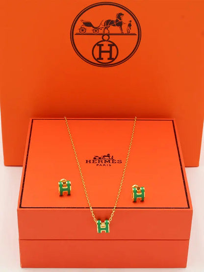 طقم هيرمز ملون ناعم ماستر لوقو