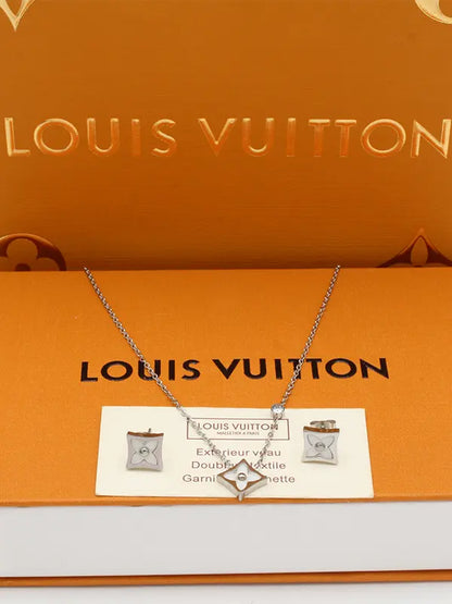 طقم لويس فيتون 2 قطع 663 اطقم louis vuitton فضي