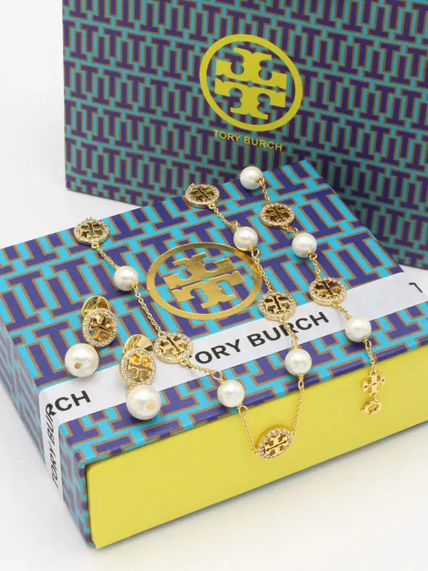 طقم توري بورش 3 قطع زركون ولولو اطقم tory burch