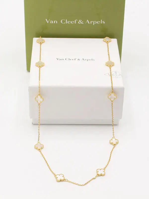 سلسال فان كليف طويل ميني ماستر سلسال van cleef ابيض