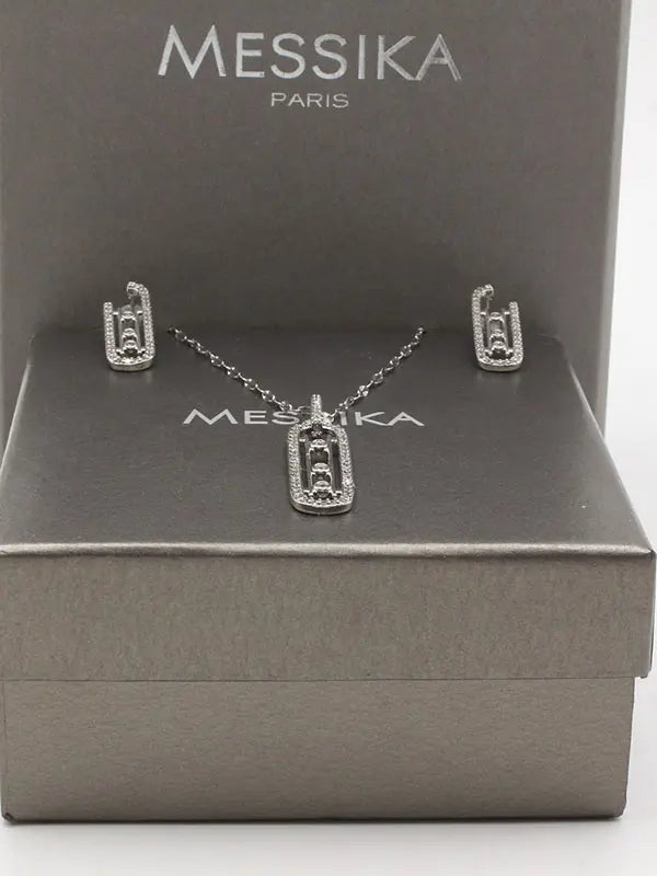 طقم ميسيكا زركون ناعم 2 قطع اطقم messika