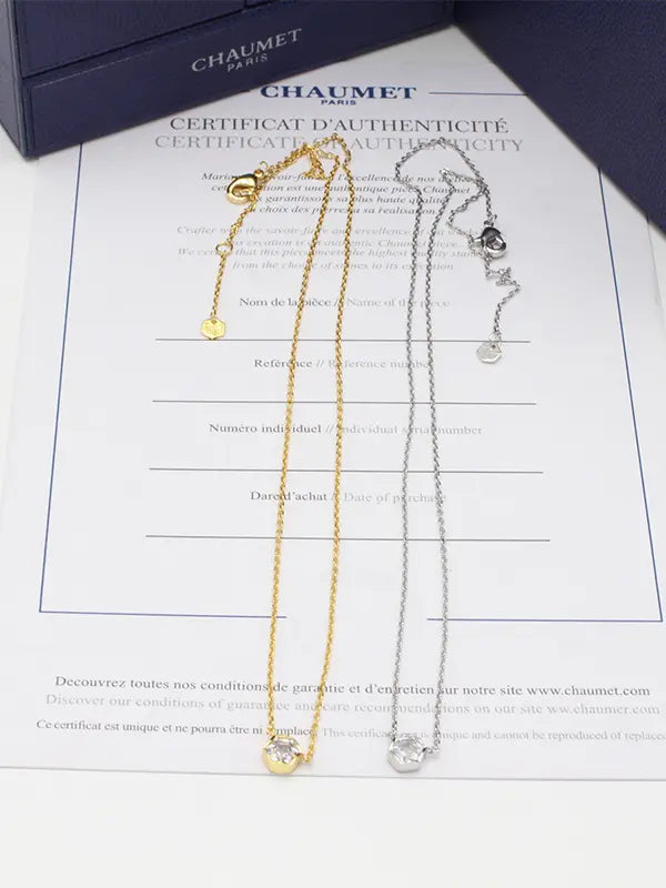 سلسال شومية زركون ناعم لوقو ماستر سلسال chaumet