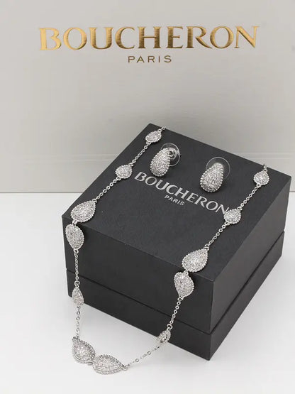 طقم بوشرون 2 قطع 686 اطقم bucheron فضي