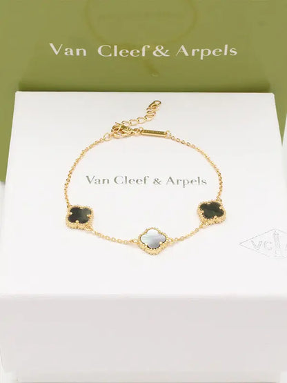 اسواره فان كليف ورود ميني 730 اسواره van cleef رمادي ذهبي