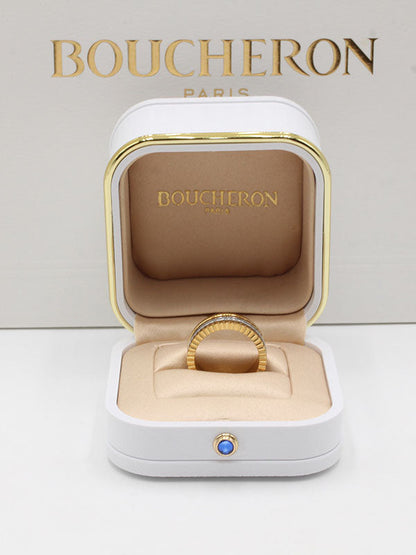 خاتم بوشرون سيراميك قولد اند سلفر خواتم bucheron