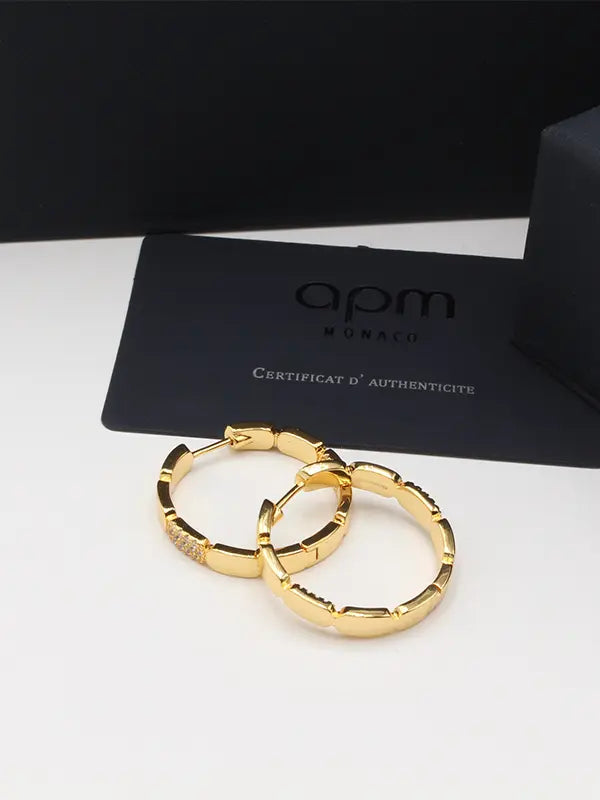 حلق اي بي ام الجديد هاف زركون وسط لوقو حلق APM