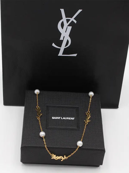 سلسال ايف سان لوران لولو ناعم لوقو سلسال ysl