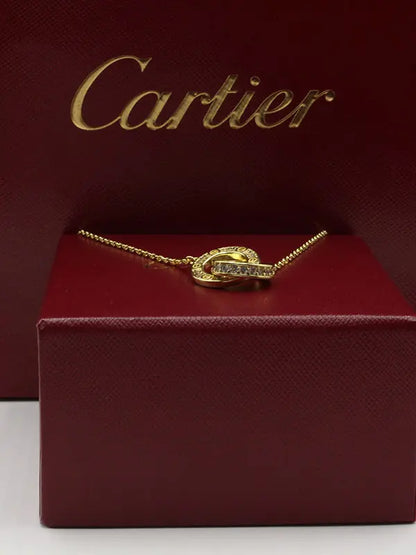 سلسال كارتير دبل رينقز لوقو كبير سلسال CARTIER