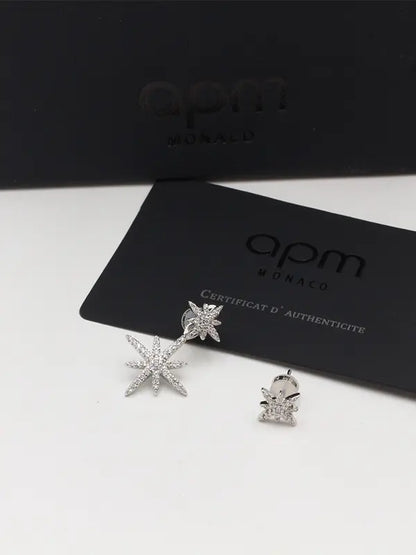 حلق اي بي ام زركون شاين لوقو حلق APM