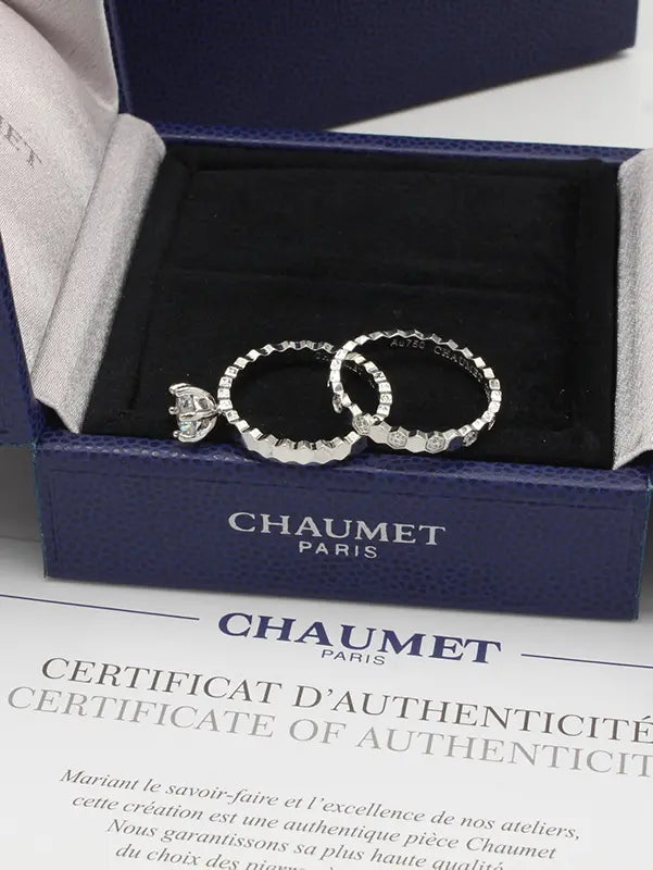 خاتم شومية توينز زركون لوقو الماستر خواتم chaumet