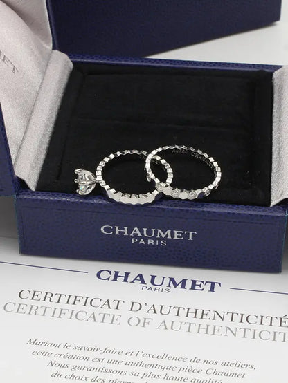 خاتم شومية توينز زركون لوقو الماستر خواتم chaumet