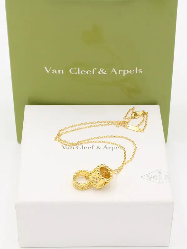 سلسال فان كليف 2 رينقز كبير لوقو سلسال van cleef