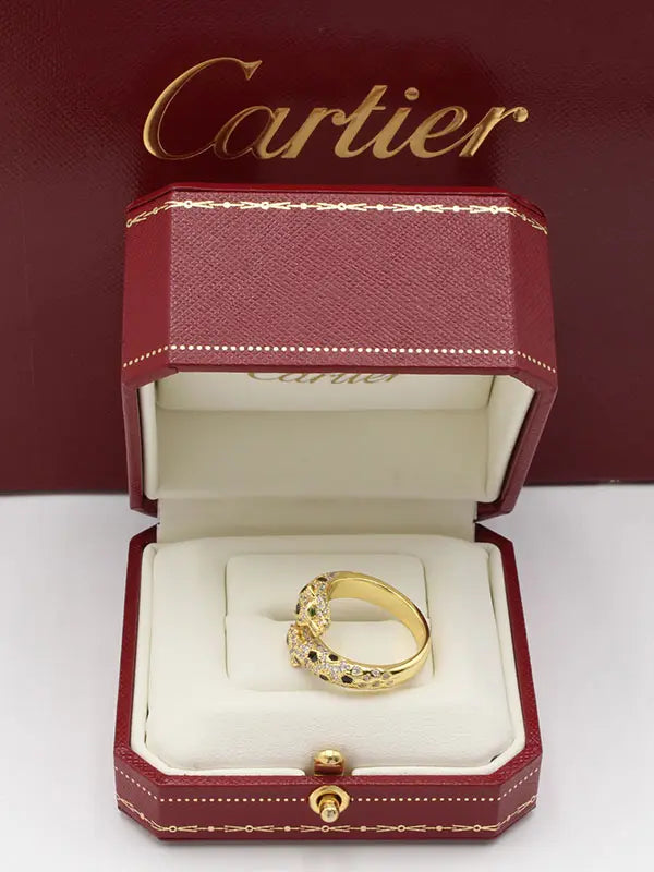 خاتم كارتير تايقر نيو بلاك ماستر زركون خواتم CARTIER