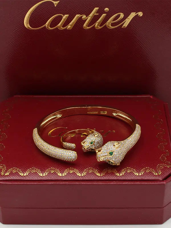 اساور وخاتم كارتير تايقر زركون 792 اسواره CARTIER