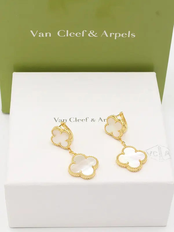 حلق فان كليف وردتين ماستـر حلق van cleef