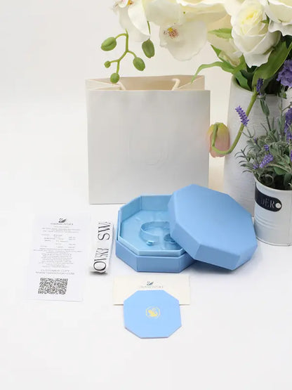 ملحقات سواروفسكي للاساور بلو وايت هدايا Swarovski