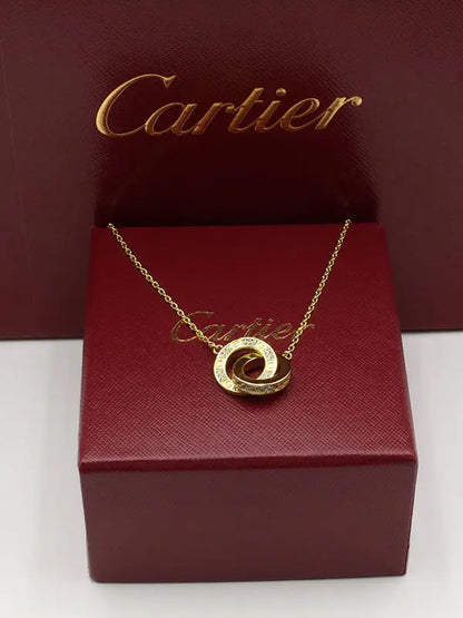 سلسال كارتير دبل رينقز لوقو كبير سلسال CARTIER